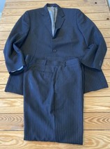 Michael Kors Men’s 2 Piece Pin Stripe Suit Size 44L  Black AH - £54.40 GBP