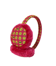 Emoji Emoticon Earmuffs Soft Padded Fleece One Size Adult Teens Hot Pink... - £4.63 GBP