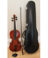 vintage violin Cremona Fecit Anno Domini 19 Case &amp; Bow 1/2&quot; - $99.99