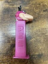Vintage Pez Dispenser Dino Dinosaur Flintstones Slovenia PEZ Candy Magenta - $8.00