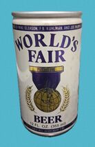 Old Vintage Worlds Fair Beer Can Metal Sign 8x12in  Mancave Garage 43 - $24.74