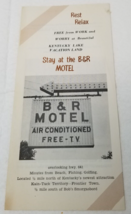 B&amp;R Motel Brochure 1967 Kentucky Lake Kaintuck Territory Frontier Town - £11.91 GBP