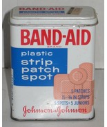Vtg Band-Aid Plastic Strip Patch Spot Johnson &amp; Johnson Hinged Lid Stora... - €7,73 EUR