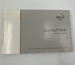 2005 Nissan Altima Owners Manual Handbook OEM C04B32029 - $26.99