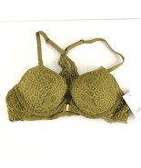 Auden Bra The Radiant Plunge Push-Up Lace Front Closure Lace Overlay Gre... - £7.69 GBP