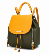 Kimberly Backpack with Adjustable Straps - Olive Mustard - $75.02