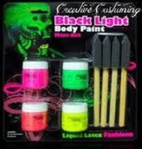 Latex Liquid Black Light  Body Paint Mini-Kit - $7.99