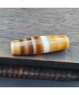 Antica vecchia agata yemenita naturale raro modello agata a fascia perli... - $22.71