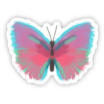 Butterfly Multicolor Painting Vinyl Sticker - $74.18 MXN
