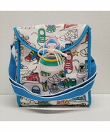 Vintage 1993 Cudlie Baby Diaper Bottle Bag Retro Bright Multicolor Sneakers - $1,362.52 MXN
