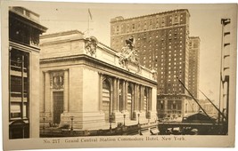Grand Central Station Commodore Hotel, New York, vintage post card 1946 - $14.99