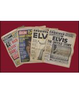 Elvis Presley Collector Lot 1977/1978 Enquirer Midnight Globe Newspapers - $33.25