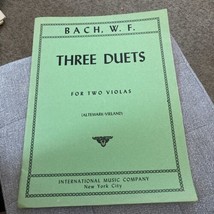Bach, W. F. Three Duets For Two Violas Altemark-Vineland - $7.70
