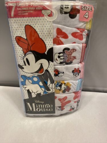 Disney Girls Cotton Underwear 7-Pair Kids Panties Minnie Mouse - $12.98