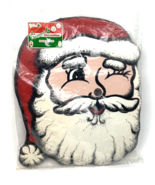 Vintage Santa Indoor Outdoor Head Lighted Hanging Face 20x16 Large - $45.00