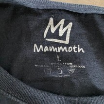 Mammoth Mountain Logo T Shirt Youth Large Black Blue Short Sleeve Snow Ski - $13.77