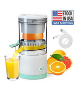 Electric Citrus Juicer Rechargeable Hands-Free Masticating Lemon Squeezer - $38.99