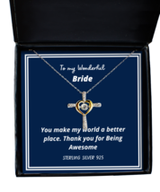 To my Bride,  Cross Dancing Necklace. Model 64035  - £31.93 GBP