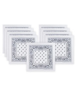 9 Pack of Cotton Head Wrap Scarf Purple Western Paisley Bandana 22&quot; X 22&quot; - $14.72 CAD