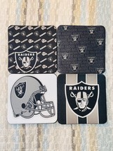 RAIDERS FOOTBALL ABSORBENT HIGH QUALITY COASTERS SET (PACK OF 4) - £10.59 GBP