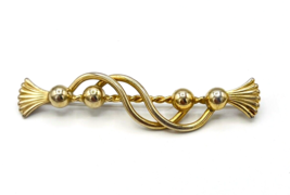 Vintage Gold Tone Brooch Pin - £12.61 GBP