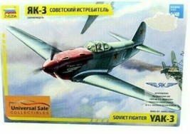WW2 Soviet Military Fighter YAK-3, Zvezda Scale 1:48 Model Kit - £43.54 GBP