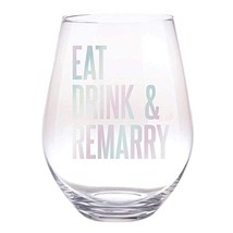 Creative Brands Slant Collections - Jumbo Stemless Wine Glass 30-Ounce Eat Dr... - £12.45 GBP