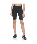 MSRP $50 Dkny Womens Bike High Waist Outline Logo Short Purple Size Small - $19.64 CAD
