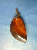 p4 Fine Silver Jewelry Honey Cognac Natural Baltic Amber gem Pendant mark YAK 7g - £47.35 GBP