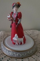 AVON 1997 (#20) ~ Mrs. P.F.E. Albee Porcelain Figurine Under Globe ~ Miniature - £20.59 GBP