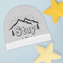 Custom Baby Beanie - Outdoorsy &quot;&quot;Stay Wild&quot;&quot; Design - Nature-Inspired - ... - £19.47 GBP