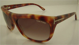 Tom Ford Alex Light Havana / Gradient Brown Sunglasses TF17 Q37 59mm - $206.72 CAD