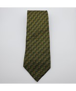 Brooks Brothers Makers Necktie Tie Olive Year 2000 Y2K Millennium Print ... - £7.53 GBP