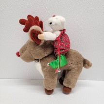 Vintage 1986 North American Bear Co. Plush Reindeer &amp; Bear Jingle Christmas - $39.50