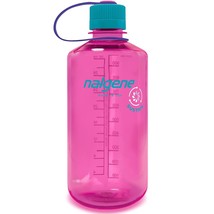 Nalgene Sustain 32oz Narrow Mouth Bottle (Electric Magenta) Recycled Reusable - £12.32 GBP