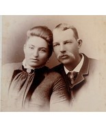 Cabinet Card Photo Man &amp; Woman Named Samuel and Mazy Maize Marion IA - $625.26 MXN