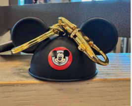 Disney Parks Mickey Mouse Ears Hat Best Boss Keychain with Lobster Claw image 4