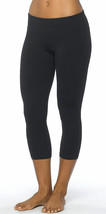 NWT New Prana Ashley Capri Pants M Black Womens Yoga Pilates Hike Casual Logo  - £102.83 GBP