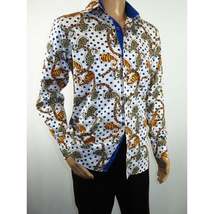 Mens Sports Dress Shirts By AXXESS From Turkey 100% Egyptian Cotton 622-04 White image 7