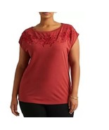 Lauren Ralph Lauren Women&#39;s Floral Embroidered Cotton T-Shirt Size LG Ne... - £23.65 GBP