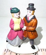 Lemax Christmas Figurine Victorian Couple Ice Skaters Xmas Village - £17.76 GBP