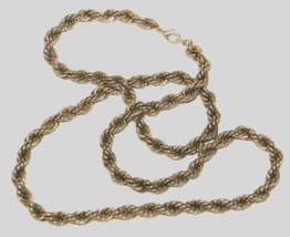 6mm Silver Rope Twist Link Chain Stainless Steel Necklace - 23 inch - £7.30 GBP