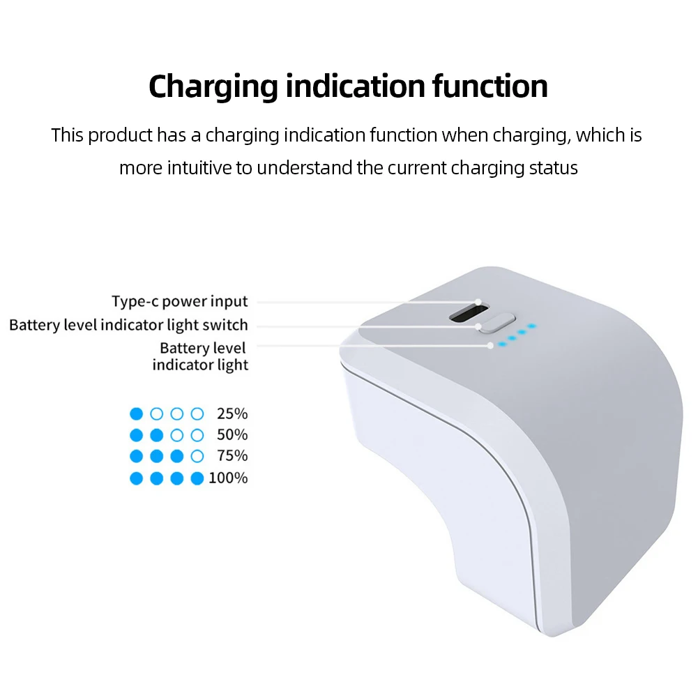 1600mAh Wireless Handle Battery Pack LED Indicator Gamepad Power Bank Energy - £14.83 GBP