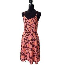 NWT Womens Size 6 Ann Taylor LOFT Outlet Pink Floral Print Knee-Length Dress - £21.92 GBP