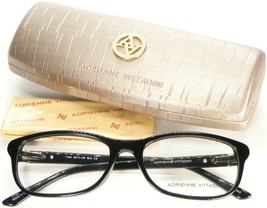 Neu Adrienne Vittadini AV 1152 Glänzend Schwarz Brille AV1152 53-17-135mm - $81.82