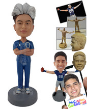 Personalized Bobblehead Medical Staff With Styled Hair And Uniform - Careers &amp; P - £72.74 GBP