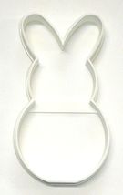 Easter Bunny Outline Rabbit Full Body Round Bottom Cookie Cutter USA PR4156 - £2.38 GBP