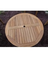 Windsor&#39;s Grade A Teak Hyannis Port 40&quot; Round Coffee Table w Umbrella Hole - $725.00