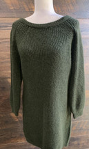 Harper Heritage Medium Lightweight Warm Cozy Tunic Sweater Dress Olive Green - £26.44 GBP