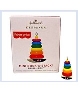 Hallmark Mini Rock-A-Stack  Fisher Price  Miniature Ornament 2021 - £16.83 GBP